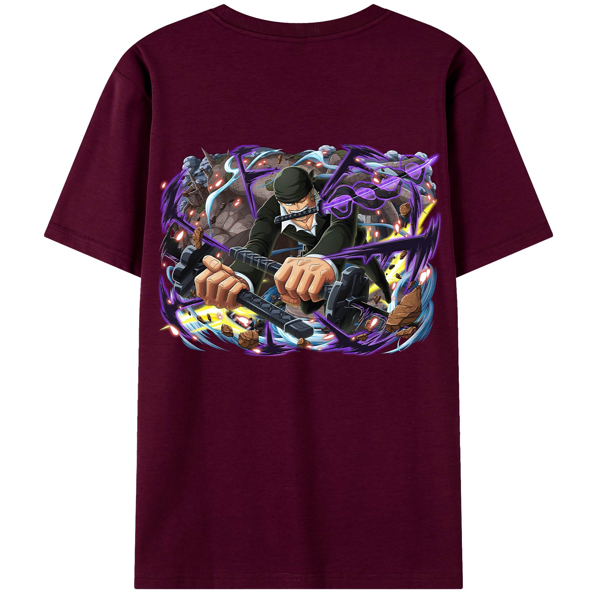 ワンピース ロロノア・ゾロ ONE PIECE Roronoa Zoro レディース半袖Tシャツ(バックプリント)